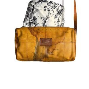 Alviero Martini 1A Classe Geo Map-Print Leather Crossbody Bag – Italy Designer